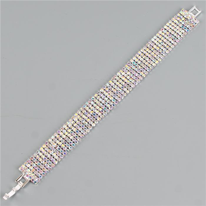 Rhinestone 7 Lines Bracelet