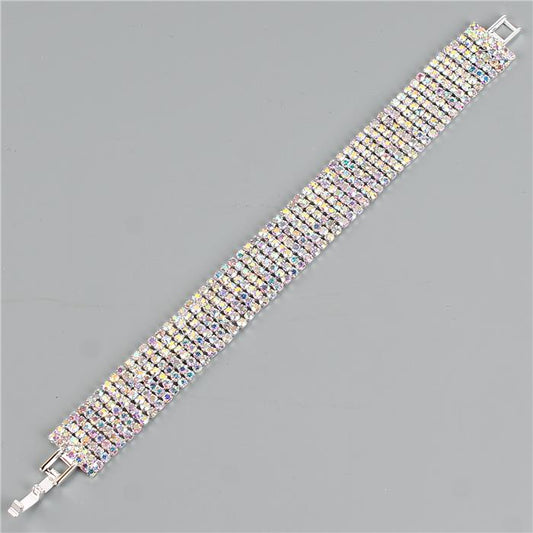 Rhinestone 7 Lines Bracelet