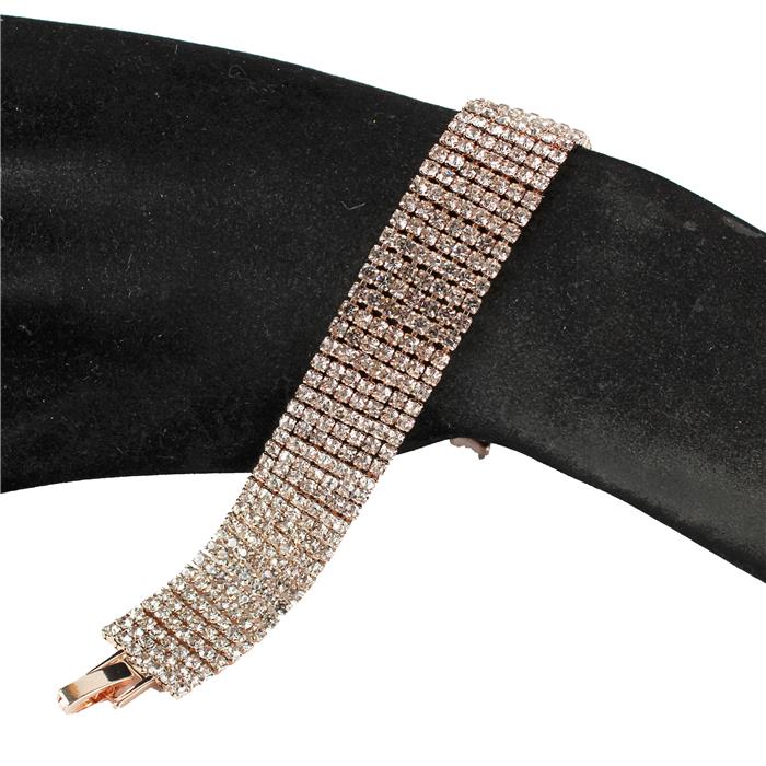 Rhinestone 7 Lines Bracelet