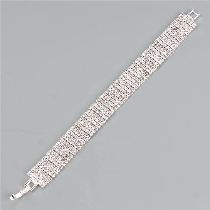 Rhinestone 7 Lines Bracelet