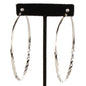 Metal Swirl Shape Hoop Earring