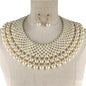 Pearl Round Necklace Set