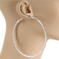 90mm Rhinestone Hoop Earring