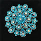 Crystal Flower Brooch