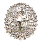 Crystal Oval Brooch