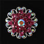 Crystal Flower Brooch