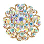 Crystal Flower Brooch