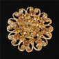 Crystal Flower Brooch