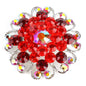 Crystal Flower Brooch