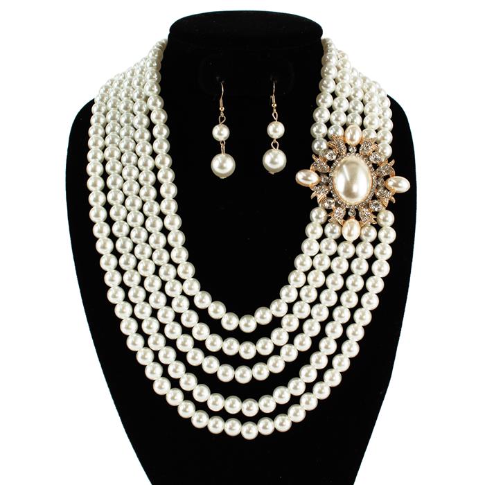 Pearl Necklace Set