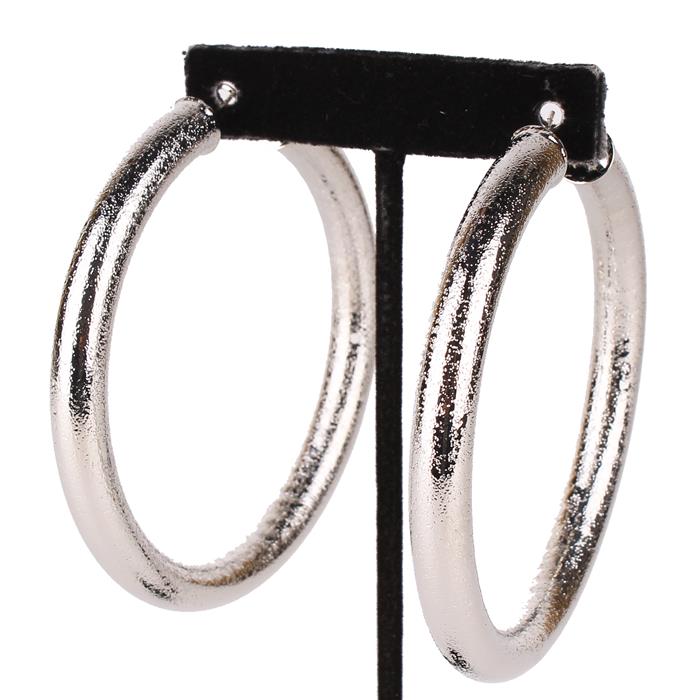 80mm Metal Thick Hoop Earring