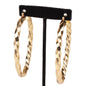 80mm Metal Oval Twisted Hoop Earring