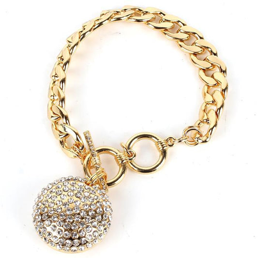 Round Pendant Chain Bracelet