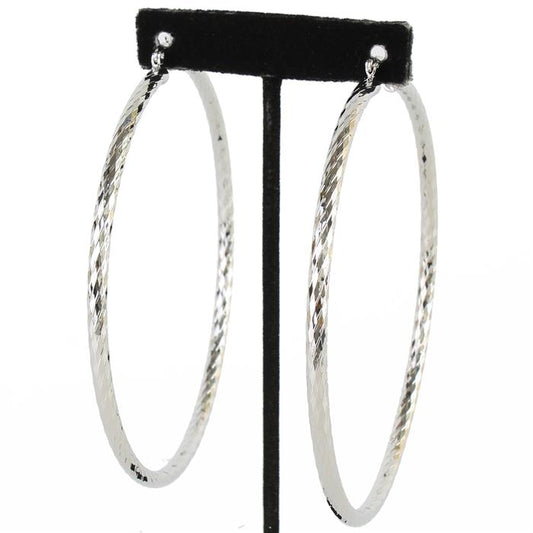 Metal Twist Hoop Earring