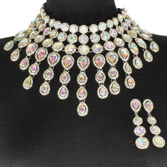 Crystal Evening Necklace Set