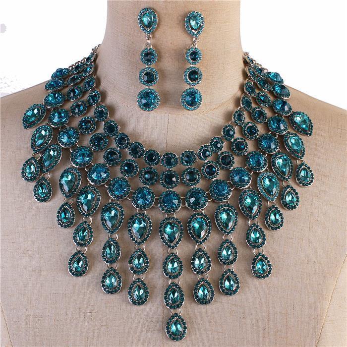 Crystal Evening Necklace Set