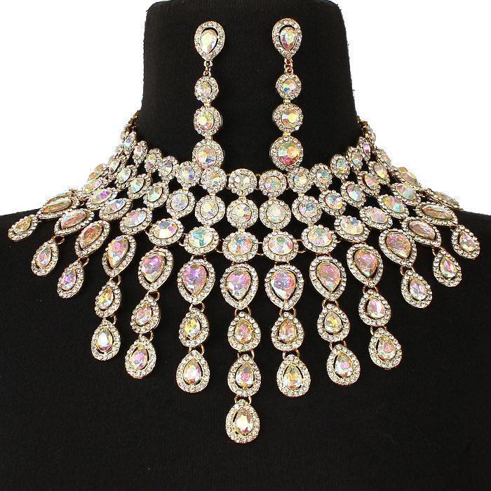 Crystal Evening Necklace Set