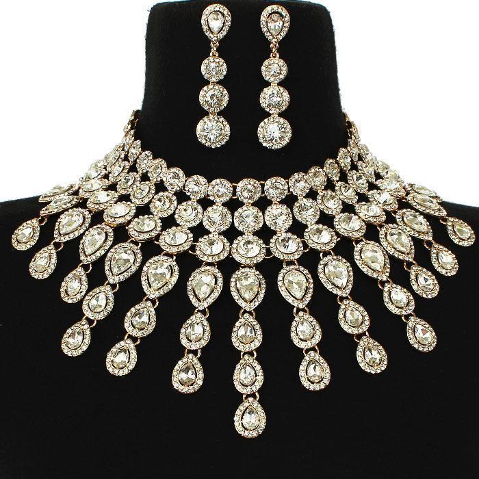 Crystal Evening Necklace Set