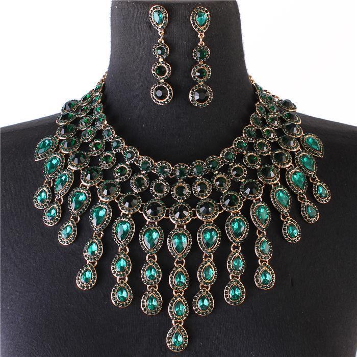 Crystal Evening Necklace Set