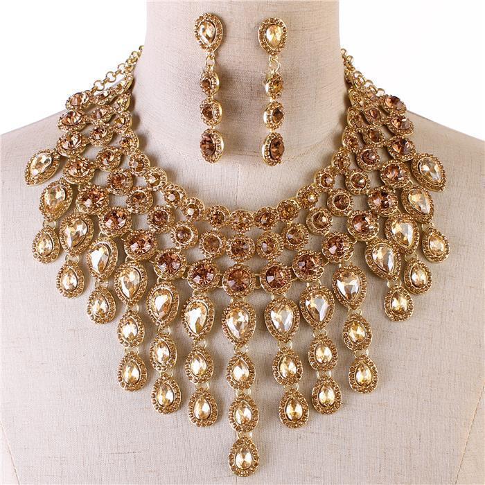 Crystal Evening Necklace Set