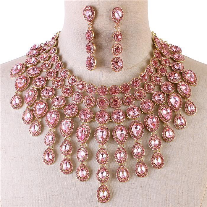 Crystal Evening Necklace Set