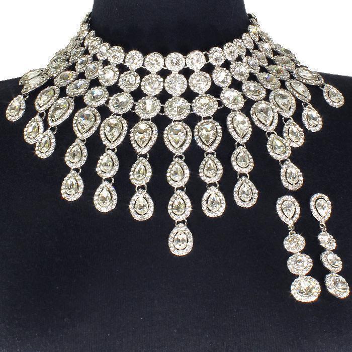 Crystal Evening Necklace Set