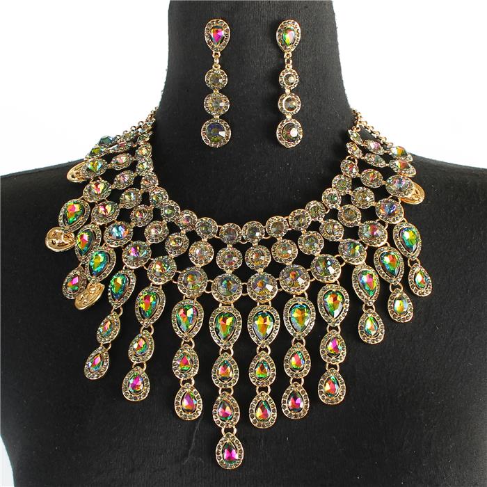 Crystal Evening Necklace Set