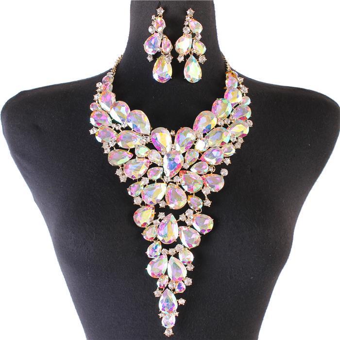 Crystal Evening Necklace Set