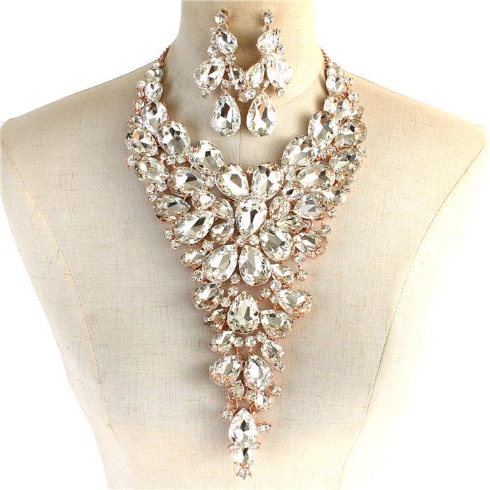 Crystal Evening Necklace Set