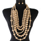 Pearls Drop  Choker Necklace Set