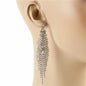 Rhinestones Long Casting Earring