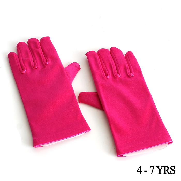 4-7 Yrs Kid Satin Gloves