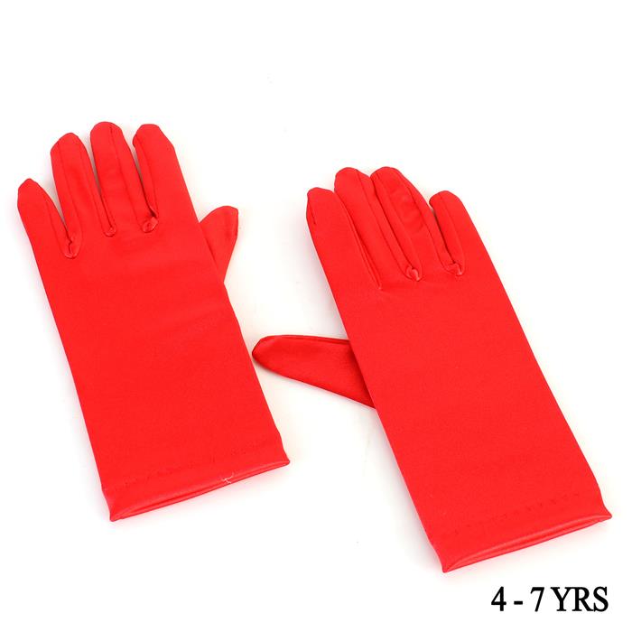 4-7 Yrs Kid Satin Gloves