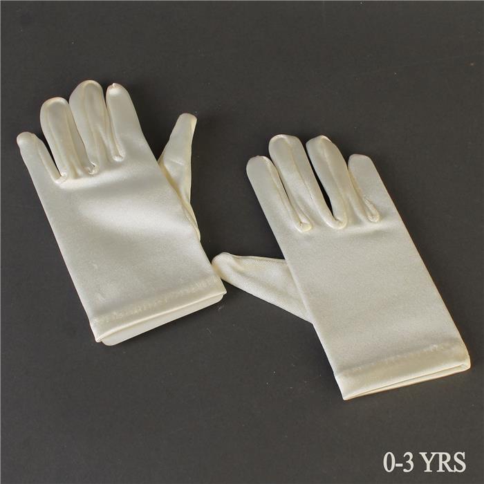 0-3 Yrs Toddler Satin Gloves