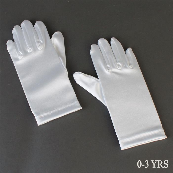 0-3 Yrs Toddler Satin Gloves