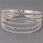 Rhinestones Layereds Bangle Bracelet