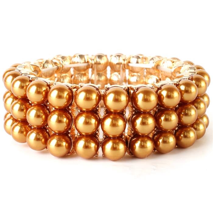 Pearl Three Row Bracelet