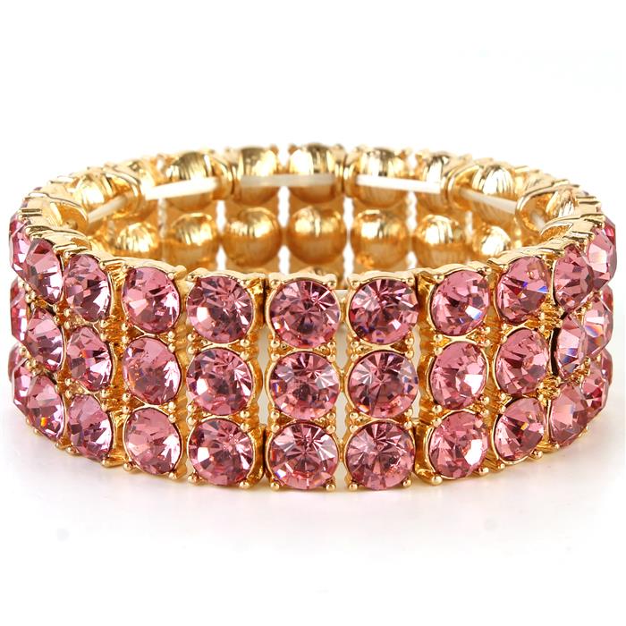 Crystal Three Row Bracelet