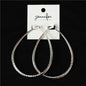 80MM Metal Tear Hoop Earring