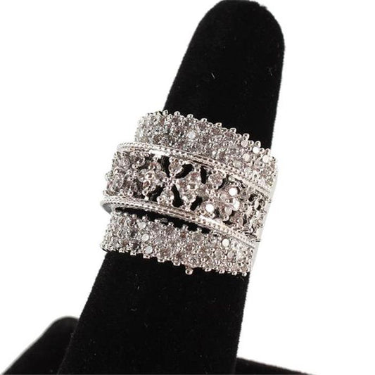 7 inch CZ Micro Pave Ring