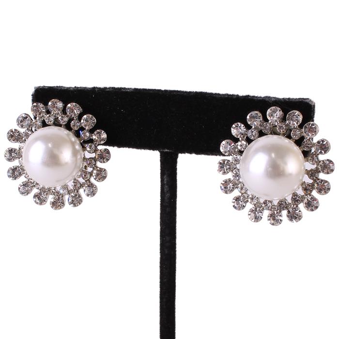 Pearl Stones Clip-On Earring