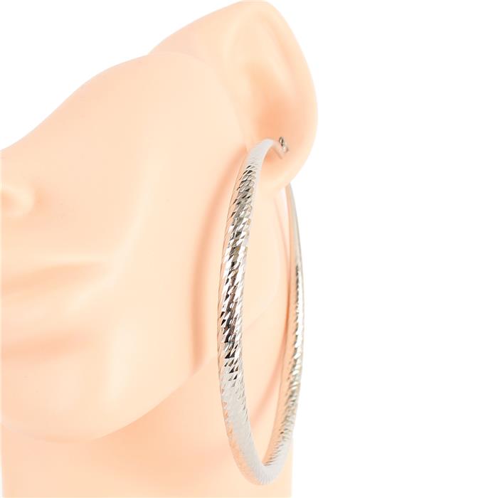 Metal 80 MM  Hoop Earring