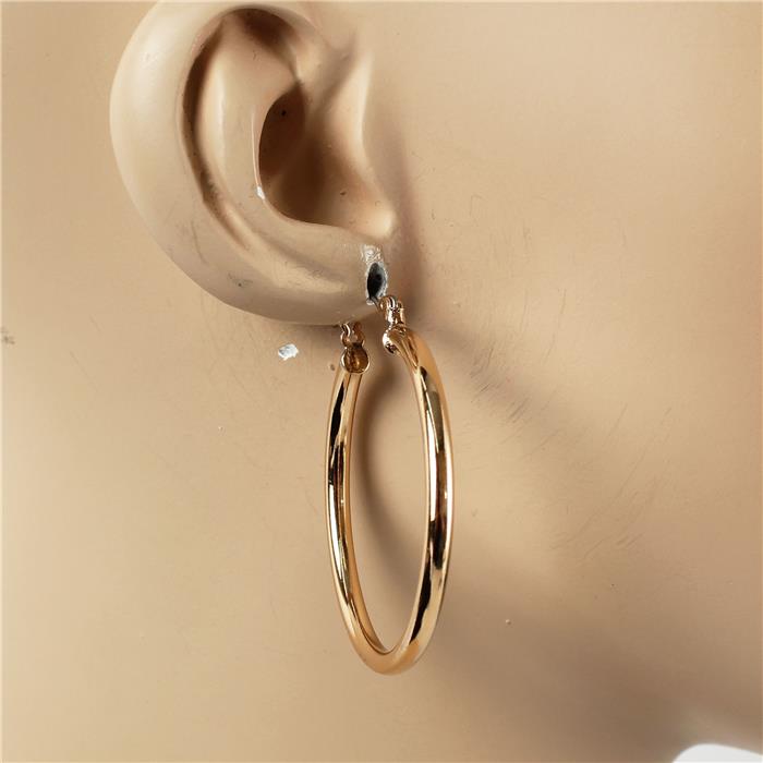 40 MM Plain Hoop Earring