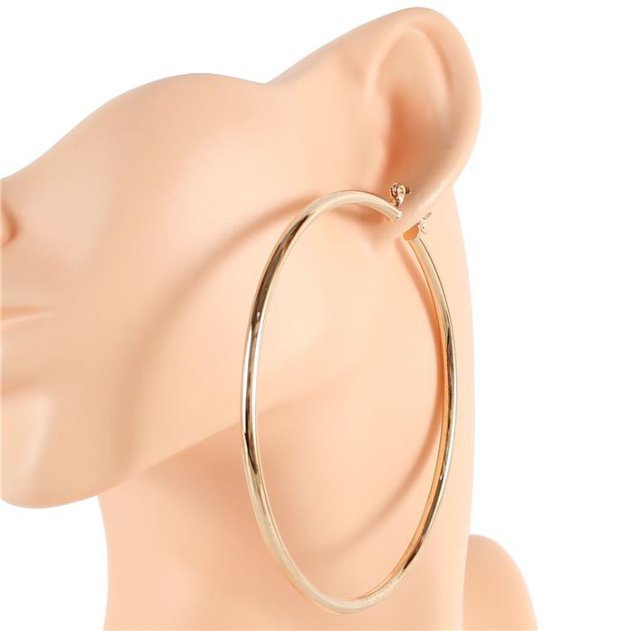 80mm Plain Hoop Earring