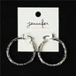 40 MM Diamond Cut Hoop Earring