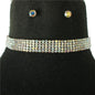 Rhinestones Five Lines Choker Necklace Set