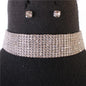 Rhinestones Nine Lines Choker Necklace Set