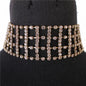 Rhinestones Square Choker Necklace