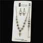 Rhinestones Round 3 Pcs Necklace Set