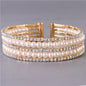 Rhinestones Pearls Bangle